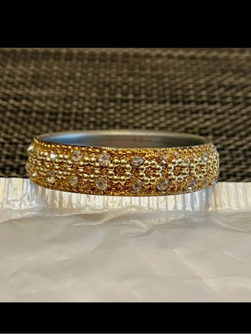 Girl's Gold-Toned Bangle Bracelet